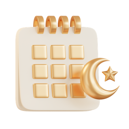 Calendrier Ramadan  3D Icon