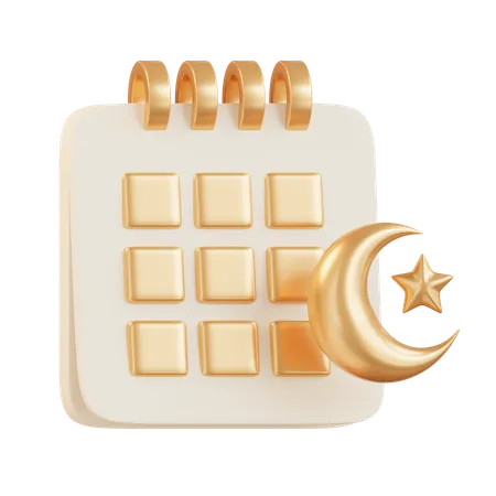 Calendrier Ramadan  3D Icon