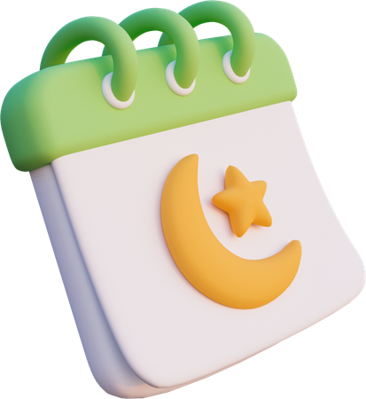 Calendrier Ramadan  3D Icon