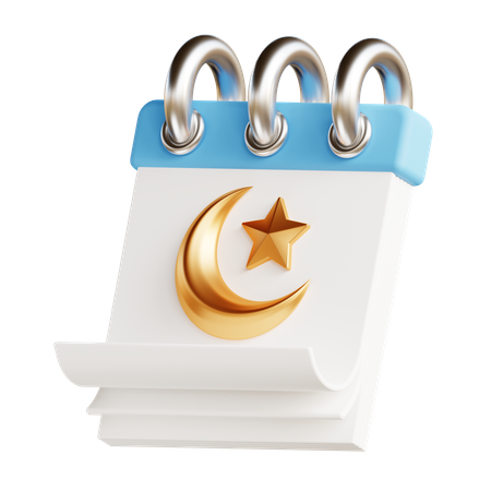 Calendrier Ramadan  3D Illustration