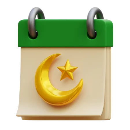 Calendrier Ramadan  3D Illustration