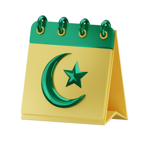 Calendrier Ramadan  3D Illustration