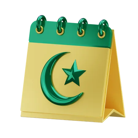 Calendrier Ramadan  3D Illustration