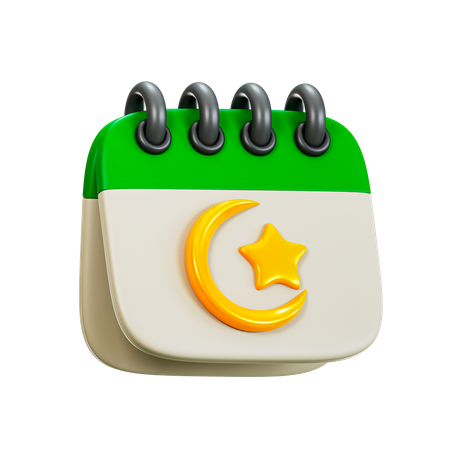 Calendrier Ramadan  3D Illustration