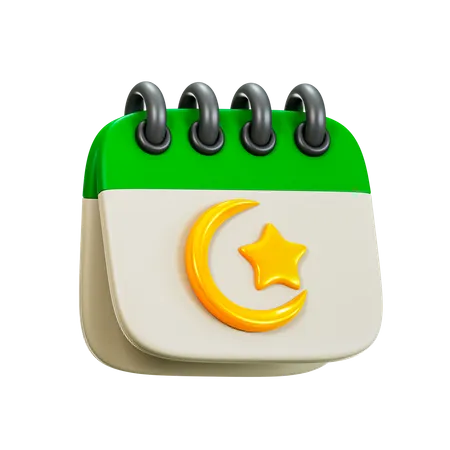 Calendrier Ramadan  3D Illustration