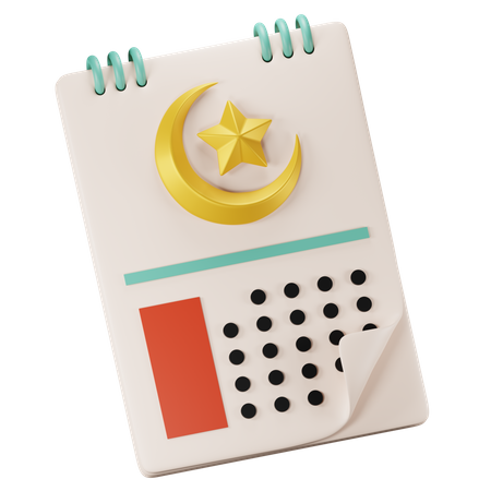 Calendrier Ramadan  3D Icon