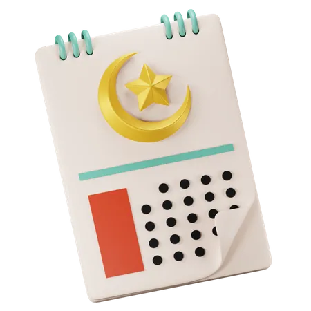 Calendrier Ramadan  3D Icon