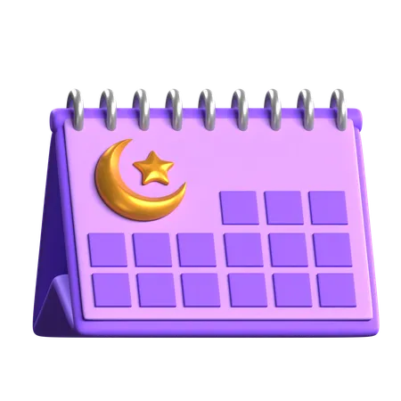 Calendrier Ramadan  3D Icon