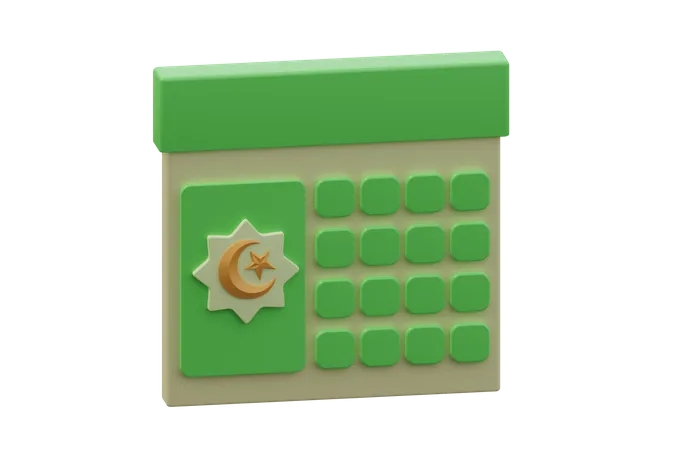Calendrier Ramadan  3D Icon