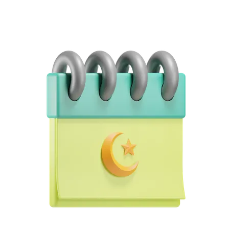 Calendrier Ramadan  3D Icon