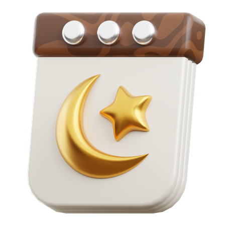 Calendrier Ramadan  3D Icon