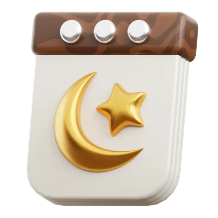 Calendrier Ramadan  3D Icon