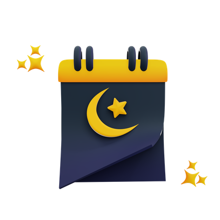 Calendrier Ramadan  3D Icon