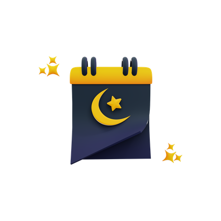 Calendrier Ramadan  3D Icon