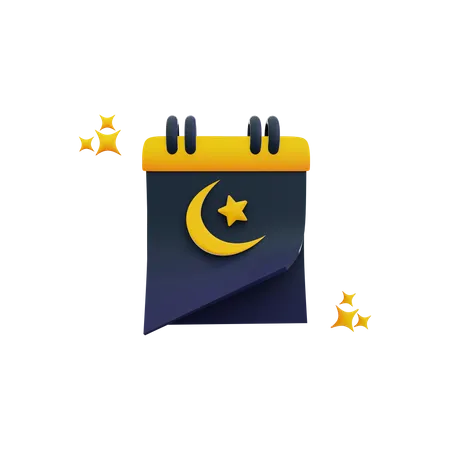 Calendrier Ramadan  3D Icon