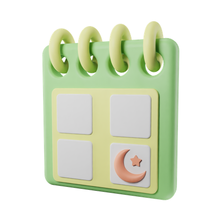 Calendrier Ramadan  3D Icon