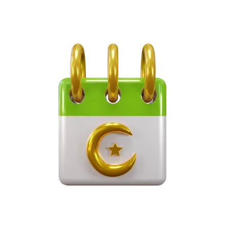 Calendrier Ramadan  3D Icon