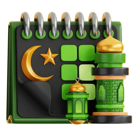 Calendrier du ramadan  3D Icon