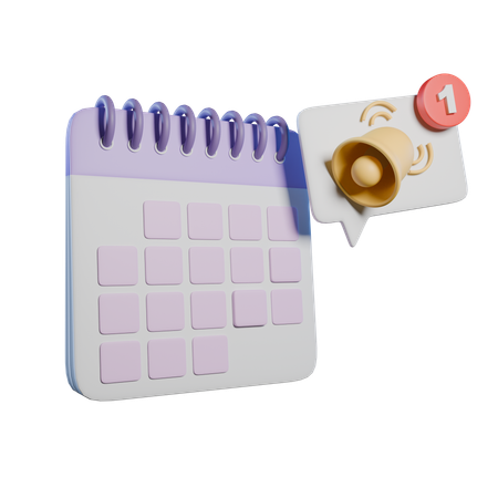 Calendrier scolaire  3D Icon