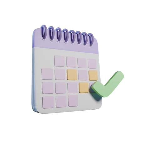 Calendrier scolaire  3D Icon