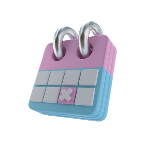 Calendrier scolaire  3D Icon