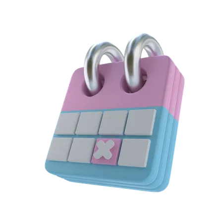 Calendrier scolaire  3D Icon