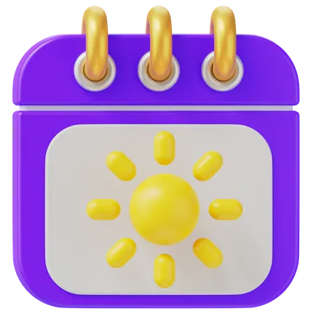 Calendrier solaire  3D Icon