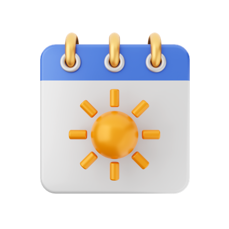 Calendrier solaire  3D Icon