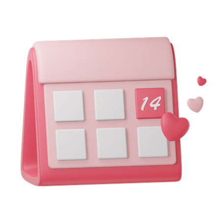 Calendrier de la Saint-Valentin  3D Icon