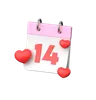 calendrier de la Saint-Valentin