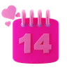 calendrier de la Saint-Valentin