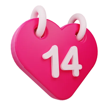 Calendrier de la Saint-Valentin  3D Icon