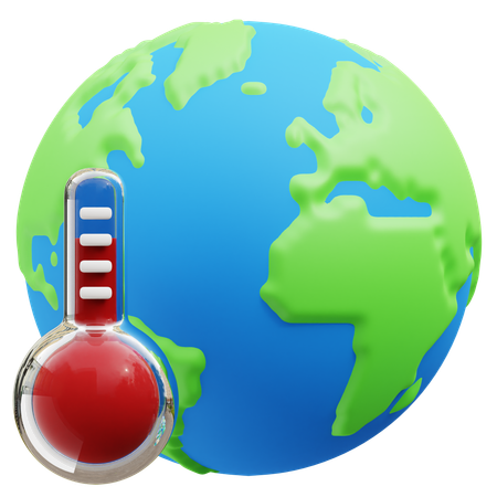 Calentamiento global  3D Icon