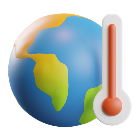 Calentamiento global  3D Icon