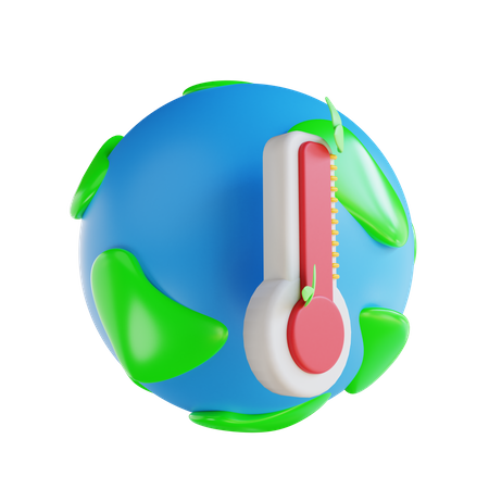 Calentamiento global  3D Illustration