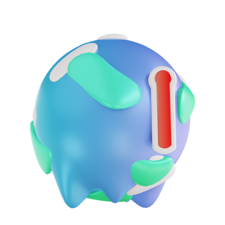 Calentamiento global  3D Illustration