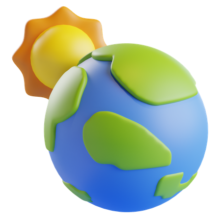 Calentamiento global  3D Icon