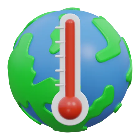 Calentamiento global  3D Icon