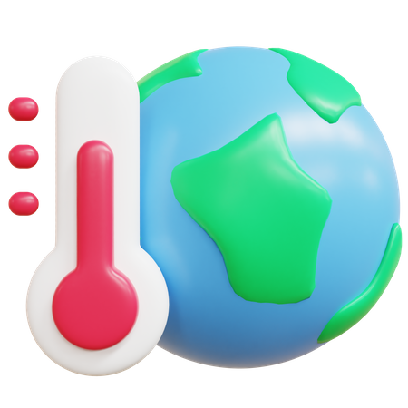 Calentamiento global  3D Icon