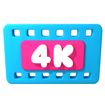 Calidad 4K  3D Icon