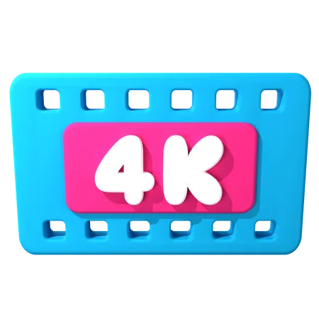 Calidad 4K  3D Icon