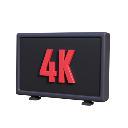 Calidad 4k  3D Icon