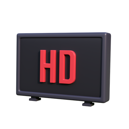 Calidad de alta definición  3D Icon