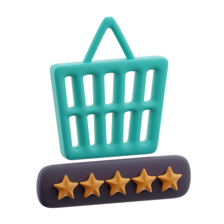 Calificación de compras  3D Icon