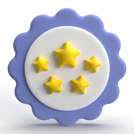 Calificación de estrellas  3D Icon