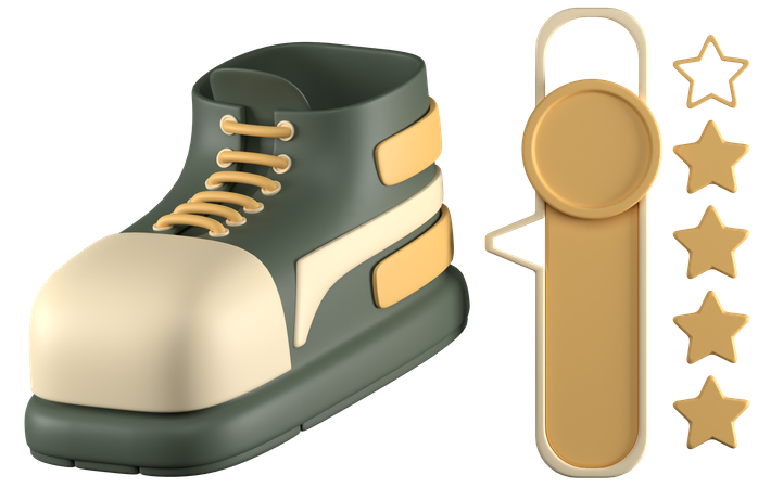 Calificación de zapato  3D Icon