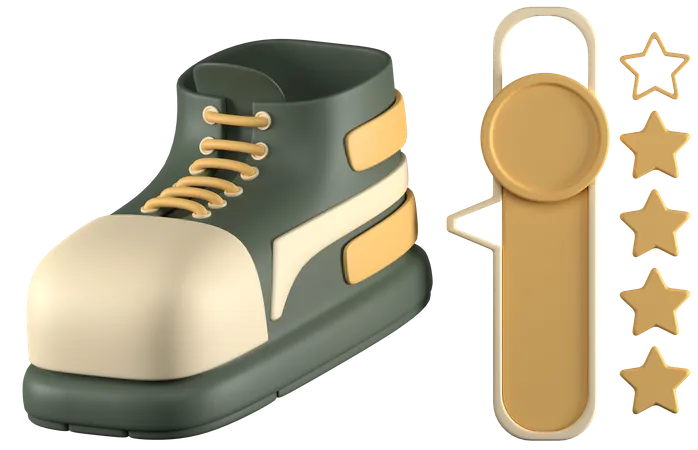 Calificación de zapato  3D Icon