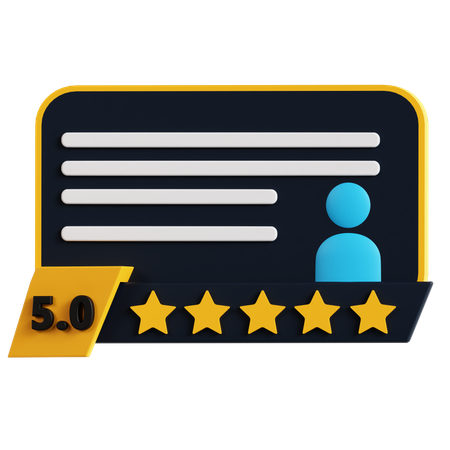 Puntuación de los clientes  3D Icon