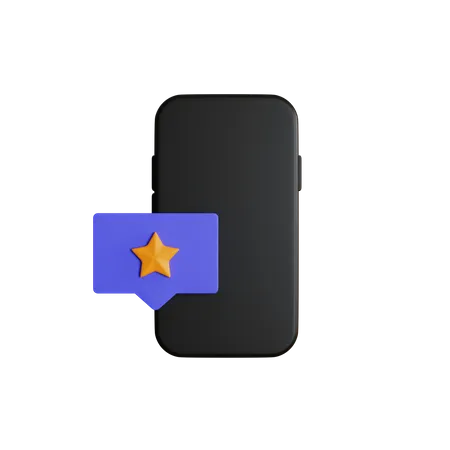 Calificación en línea de una estrella  3D Icon