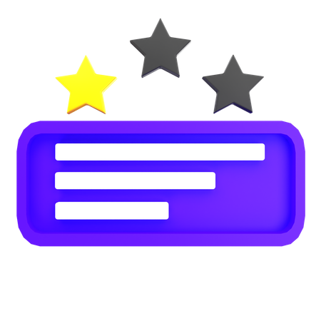 Estrella de calificación  3D Icon